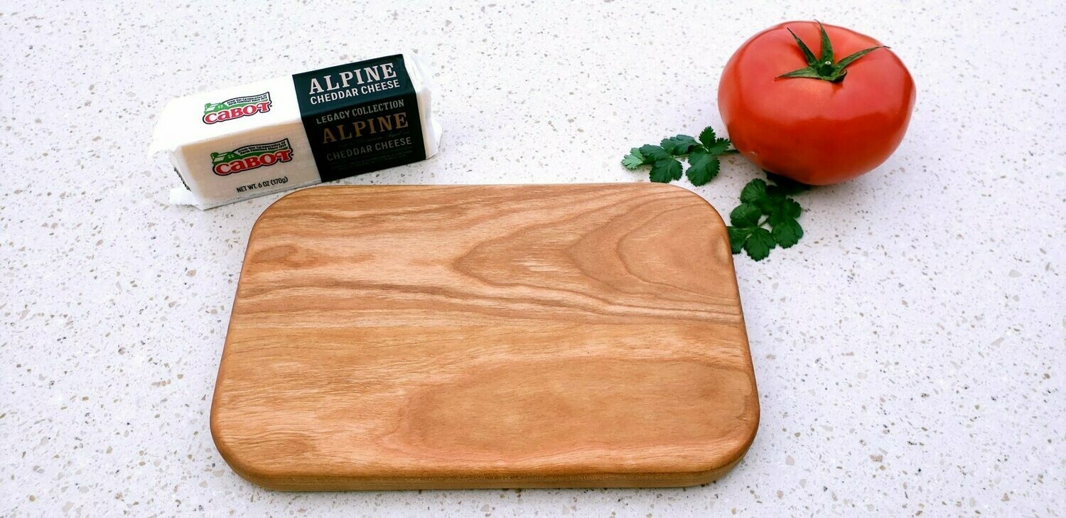 Cherry Rounded Edge Cutting Board - 6" x 9" x 3/4"