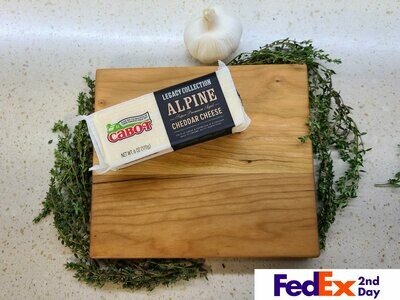7" x 8" x 3/4" Cherry Cheese Board