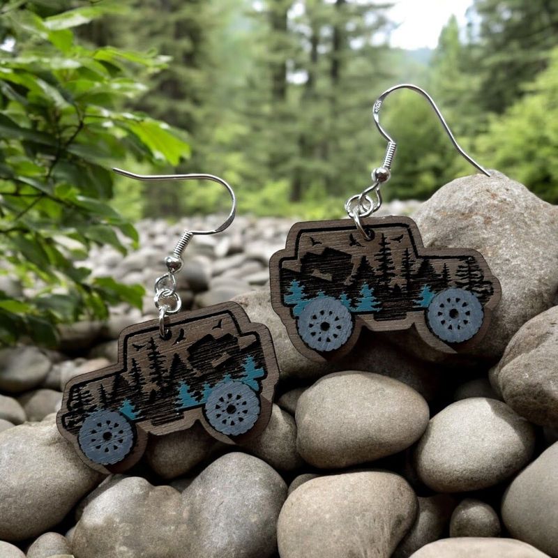 Off Road 4x4 Earrings