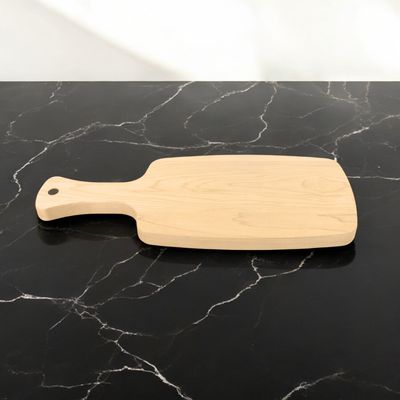 Small Maple Wood Charcuterie Board with Handle 6" x 14 ½" x ¾"