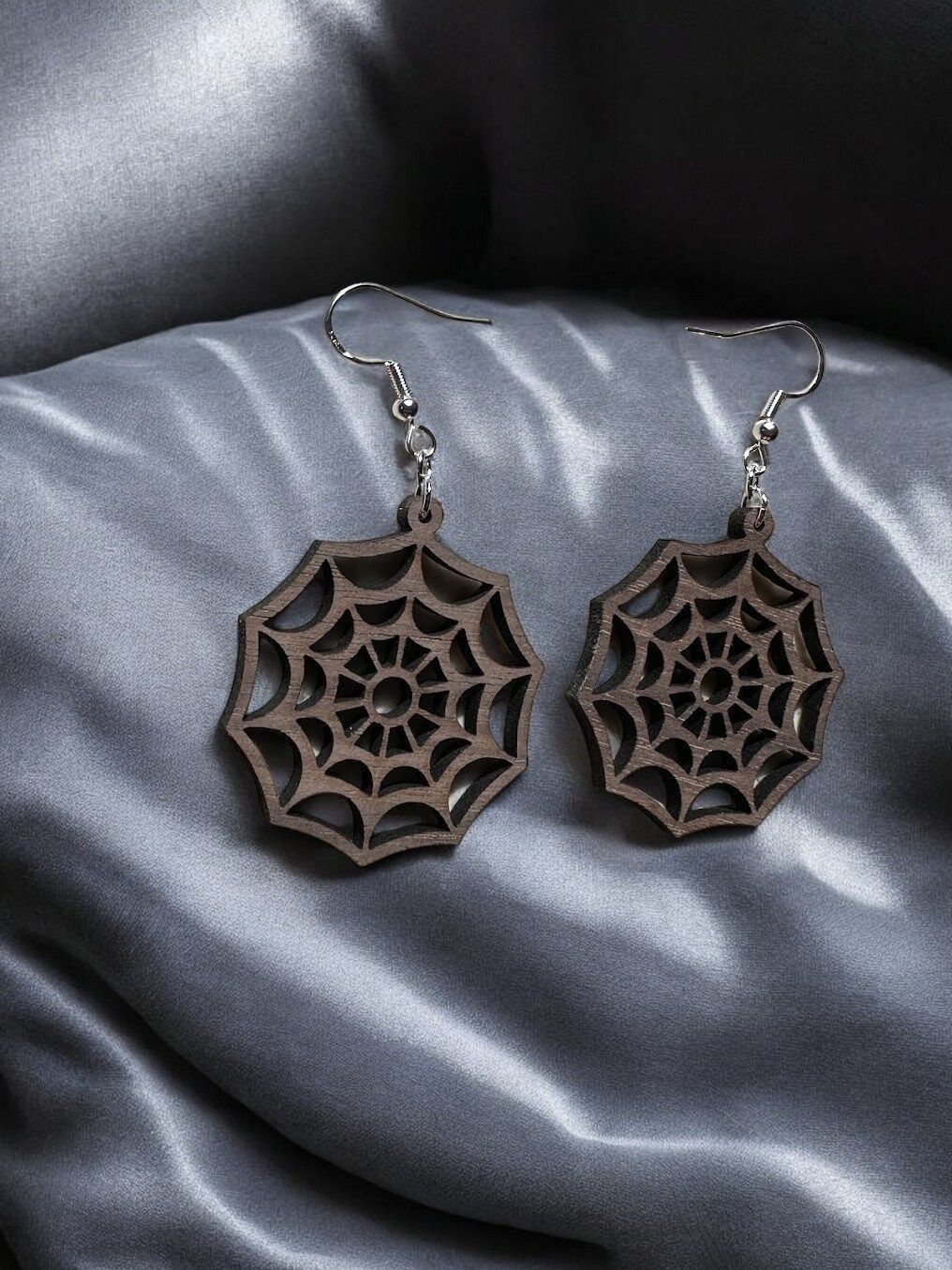 Spider Web Dangle Earrings