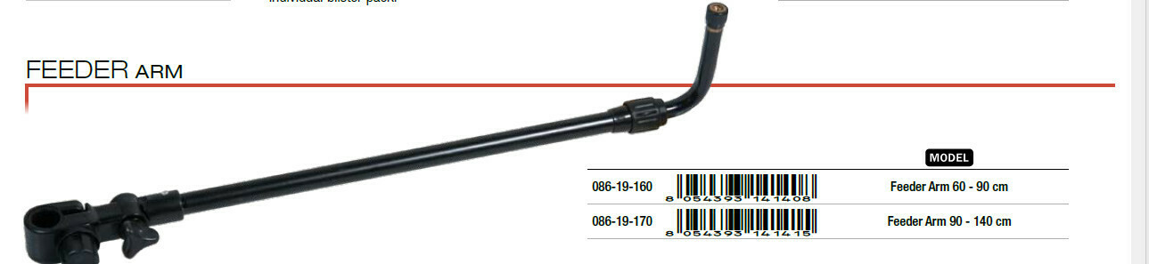 Clamp 36 Feeder arms  suitable for any fishing chair  90cm and 140cm