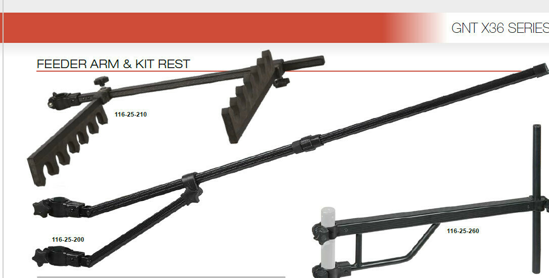 Feeder arm X36 FEEDER and match rest