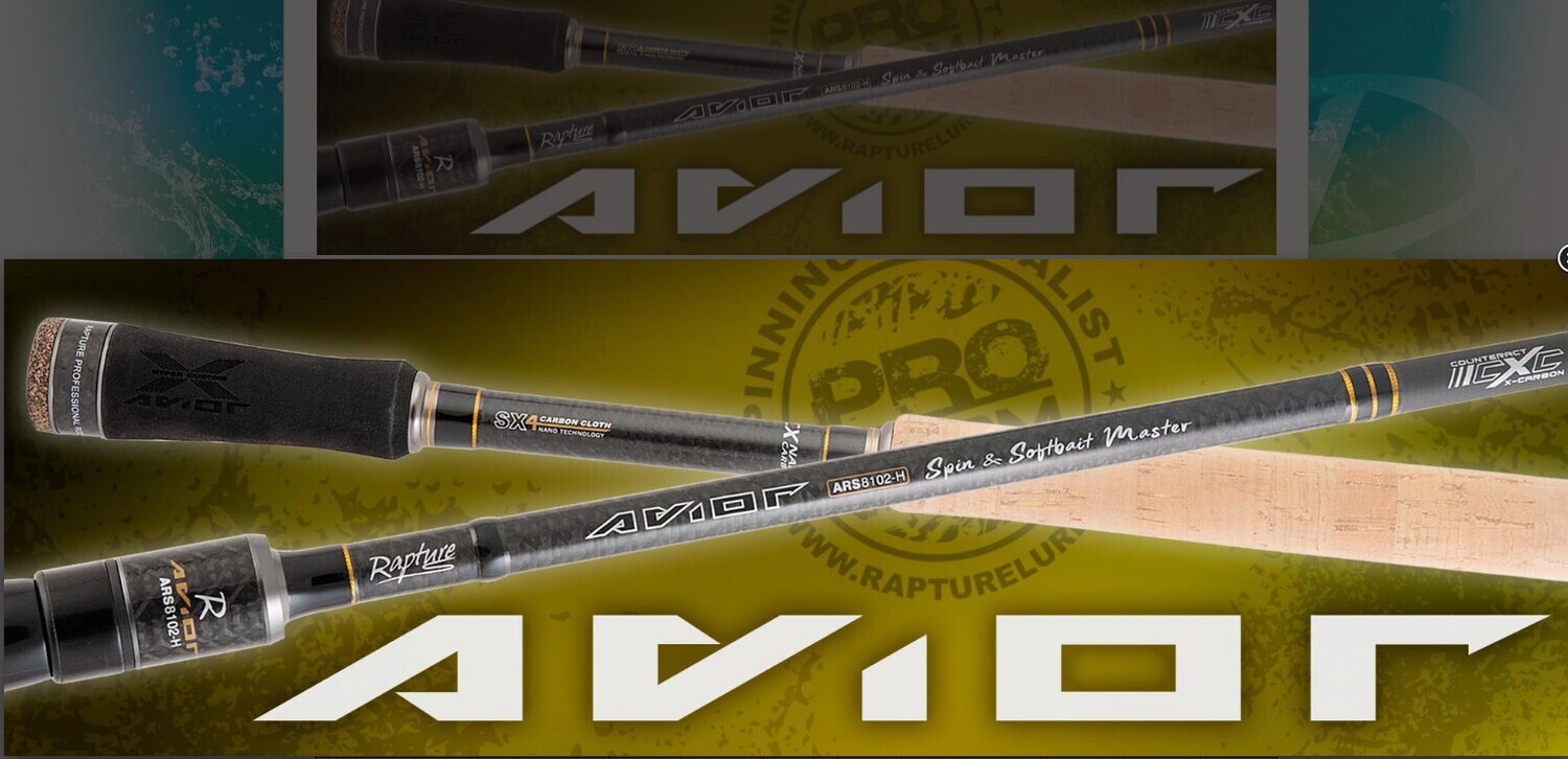 Rapture Avior 2.4 and 2.7m Soft bait and hard lure Bass  10-28g 10lb line   fast action