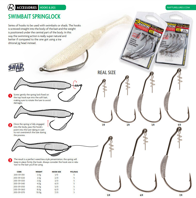 Advanced spring lock texas rig weighted hooks for soft lures