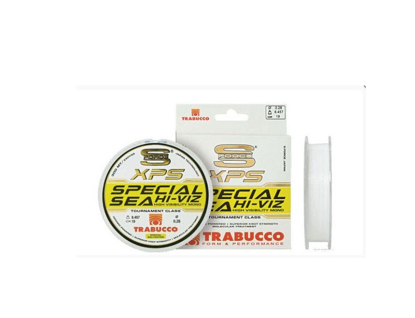 TRABUCCO  XPS HI VIZ SOFT WHITE  FLY FISHING MONOFILAMENT INDICATOR LINE for euronymph fishing