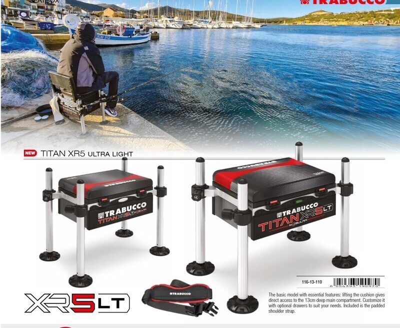 Trabucco Titan XR5 ultra light fishing seat box NEW 2024 extra strong