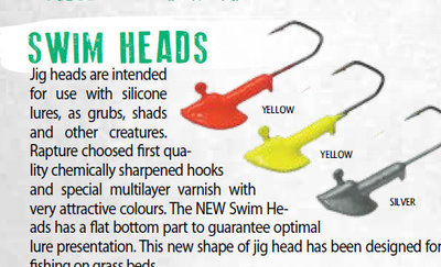 swimheads lead head for soft plastic lures