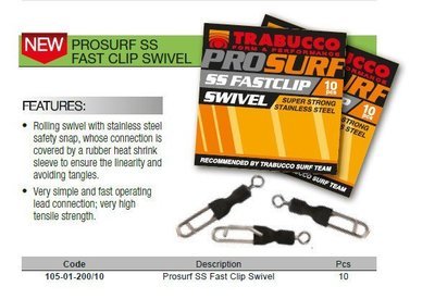 Pro surf quick link with swivel in heat shrink sleeve  10 per pack