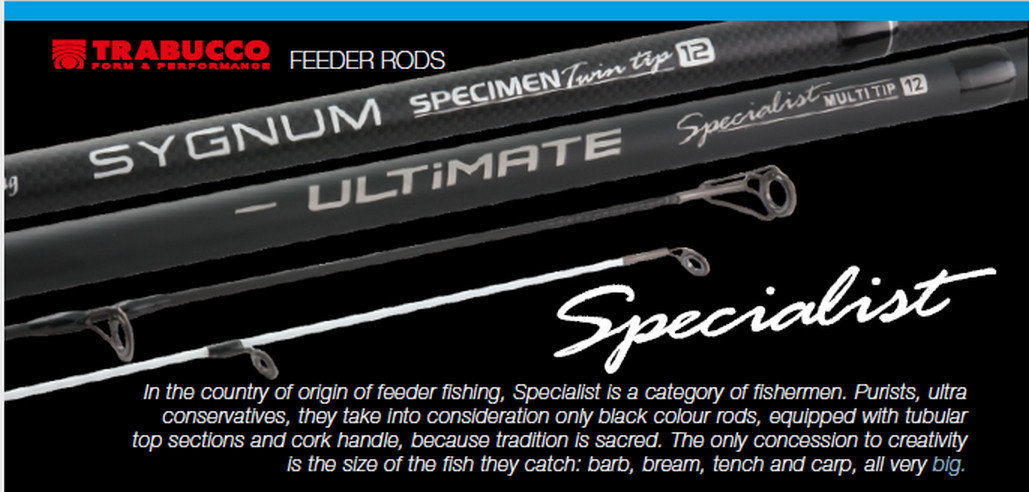 Ultimate specialist twin tip Barbel rod 12 ft 2.25 tc and 1.75 tc quiver tip sections