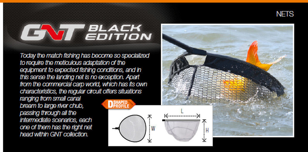 GNT Black E. Head*QuickDry 8/Round 55 45 30 4x8 landing net