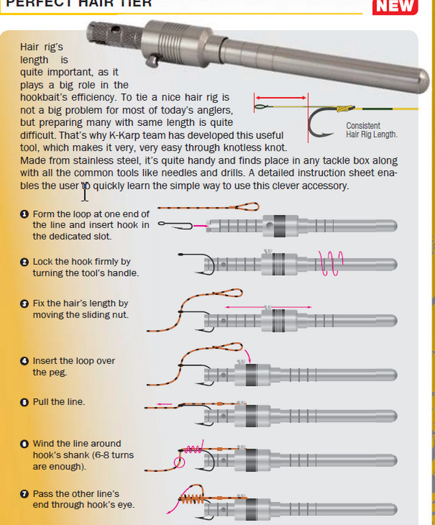 Perfect hair rig tier from K - Karp of Italy.