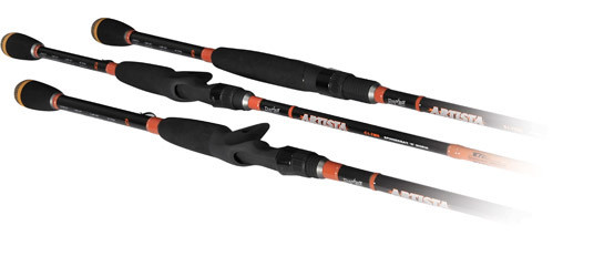 Artista one piece spinning and bait casting lure rods