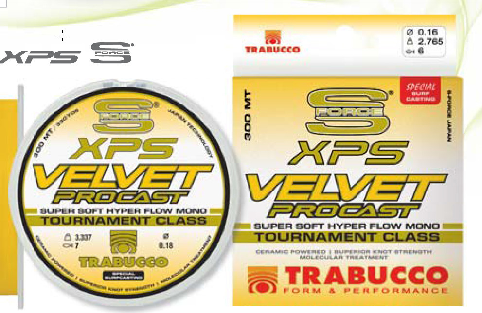 XPS PRO VELVET SURF CASTING LINE FOR COMPETITIONS 300m and 600m available
