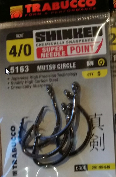 Circle hooks shinken Metsu circle   5 per pack