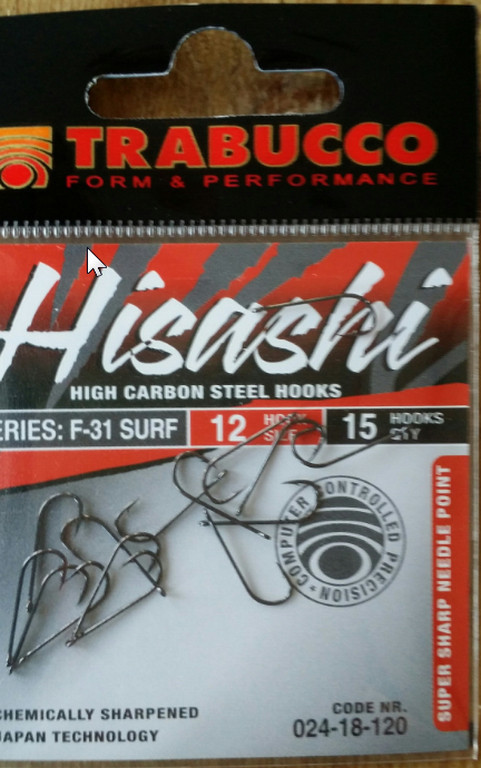 Trabucco Hisashi sea match F 31 surf hooks