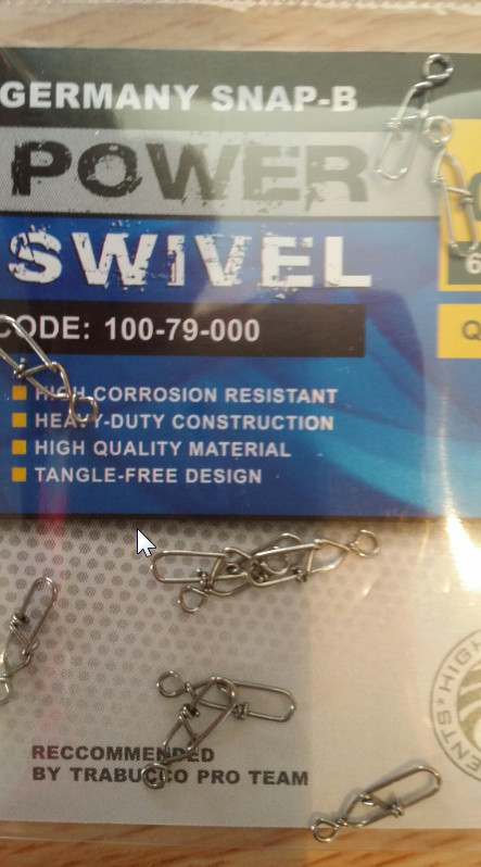 German B snap lure connectors   size 000 to 2/0  connectors for lures large and small