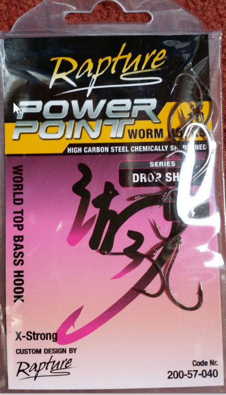 Drop shot hooks for soft plastics