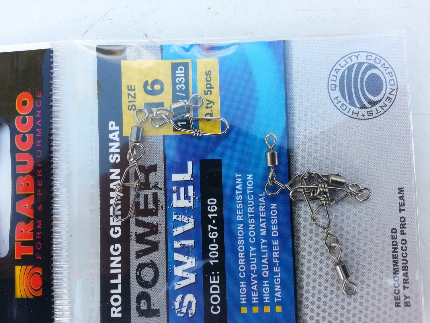 German Rolling Snap Swivels  great for lure fishing