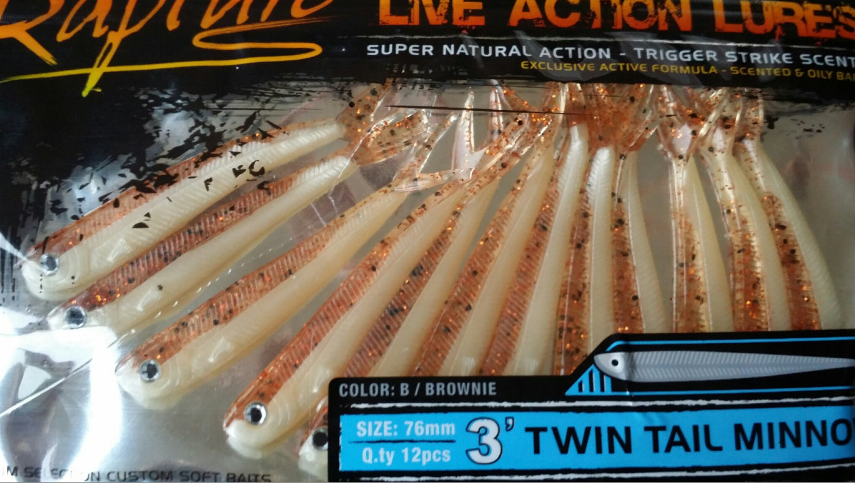 TWIN TAILED MINNOWS 3 inch and 4 inch