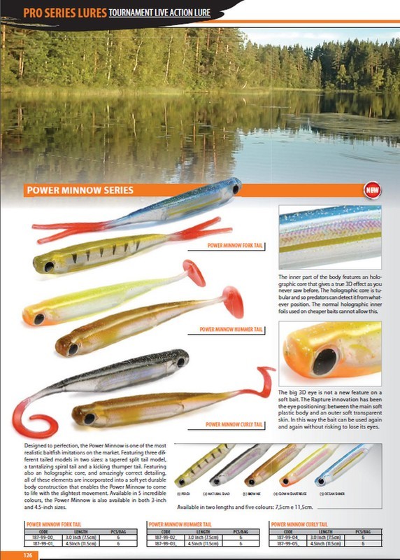 Power Minnow   3 inch and 4.5inch