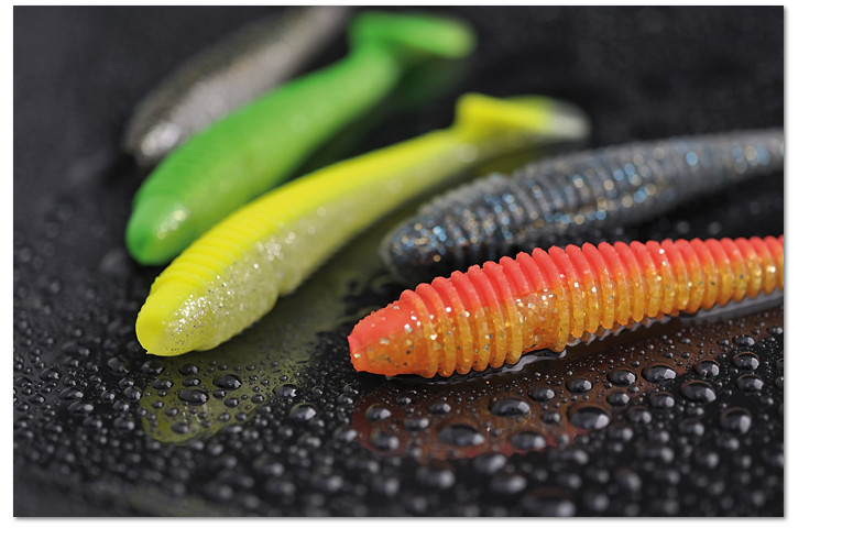 Ribbed SWING SHAD    NOW   3 sizes 4cm  7cm and 9.5cm
