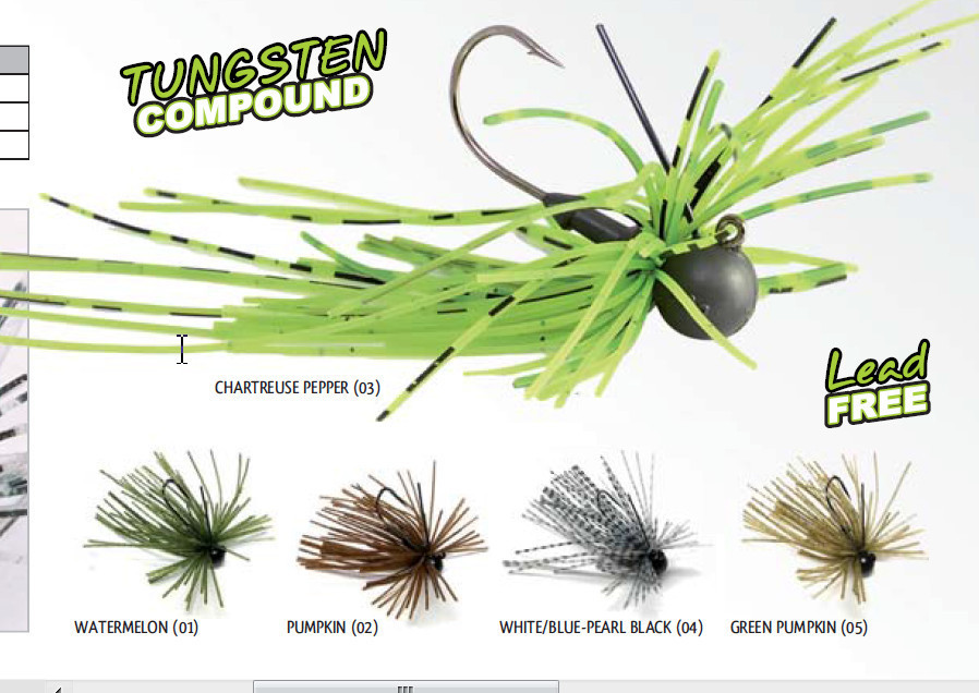 Tungsten Finesse rubber  Jig  1/16 oz  and 1/8th oz  size 1 hooks