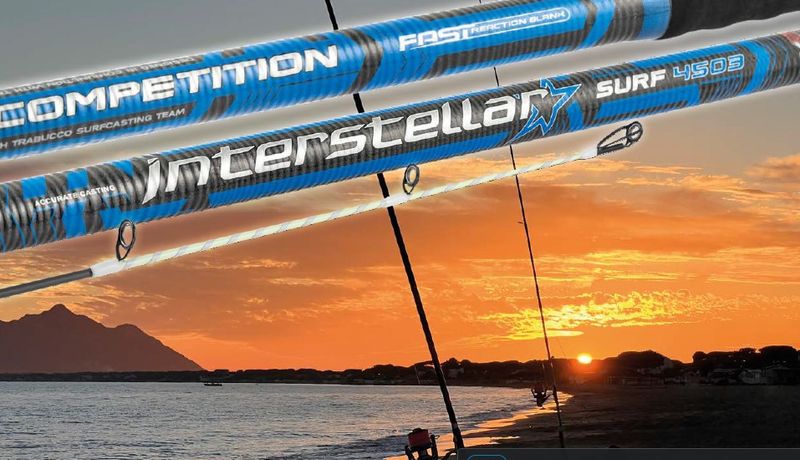 INTERSTELLAR SURF 4203 200G  with fuji  KW guides and reel seat new 2026