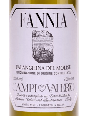 2020 Campi Valerio 'Fannia' Molise Falanghina
