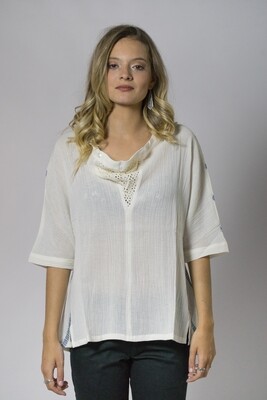 Blusa Botón Rayas
