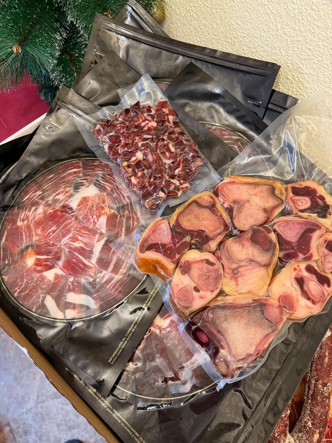 Caja Jamón Iberico Campo Cortado a Cuchillo