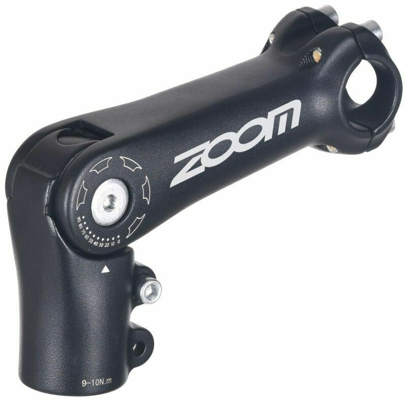 ZOOM TDS-C269-8 ADJUSTABLE HEAD STEM 90mm 1-1/8&quot; 25.4 BLACK