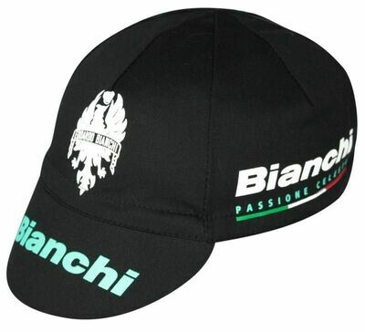 COTTON CAP - BIANCHI BLACK/CELESTE