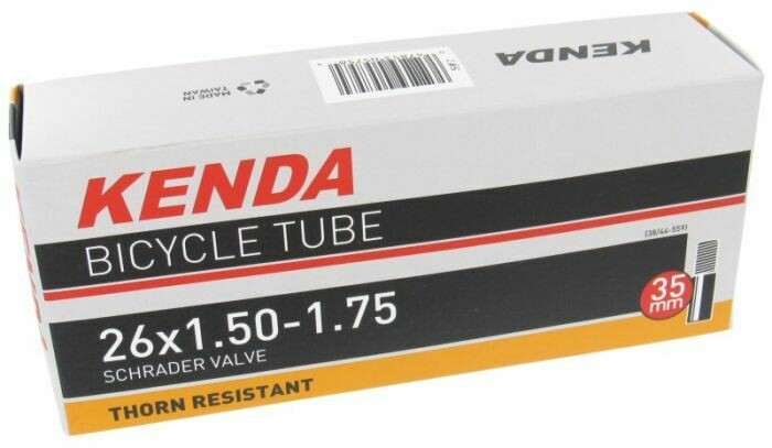 KENDA 26x1.5/1.75&quot; THORN RESISTANT S/V 35mm stem TUBE