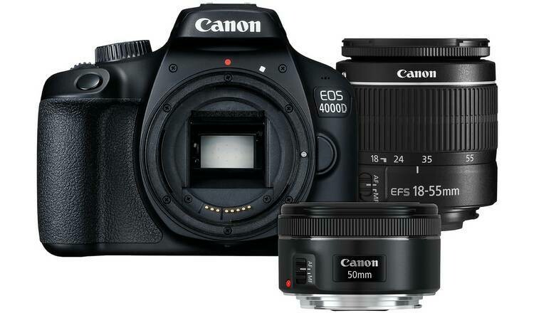 Canon EOS 4000D DSLR Camera with 18-55mm &amp; 50mm Lenses
