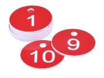 Targhetta porta chiave in alluminio (10 pezzi numerati)