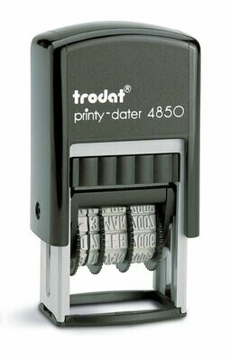 Datario automatico trodat Printy 4850/L con placca di gomma a scelta