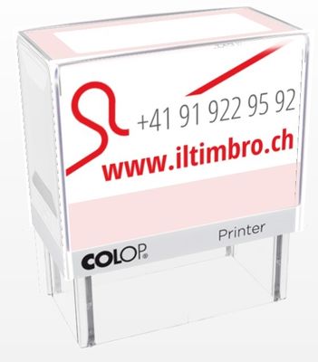 Timbro per indirizzo Colop Printer 20 personalizzato (37x13mm)