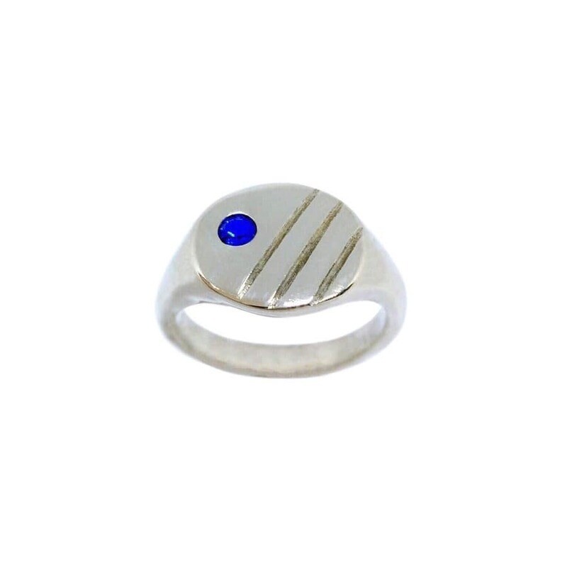 Anello Chevalier Blu