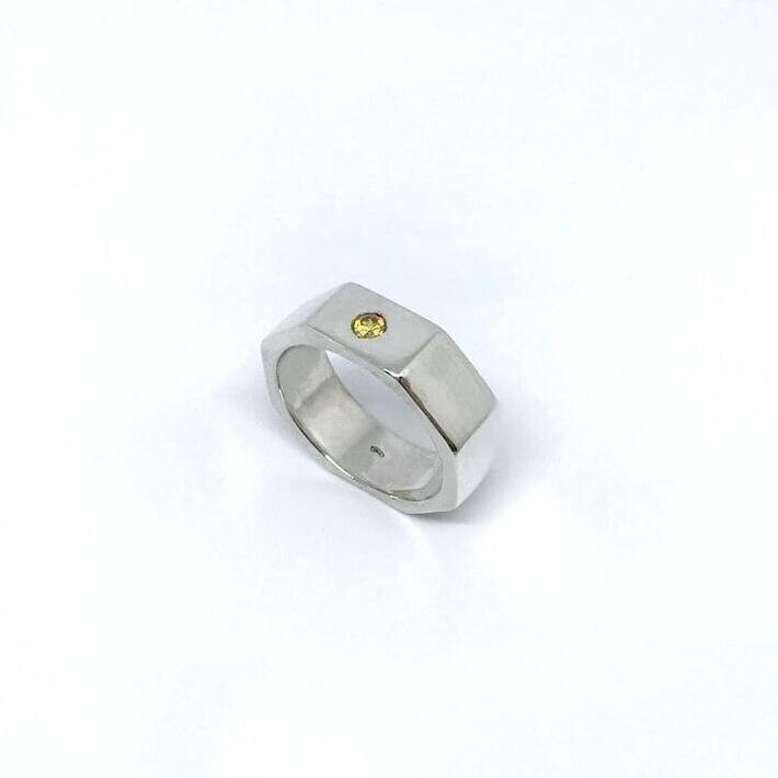 Anello Octagonal Giallo