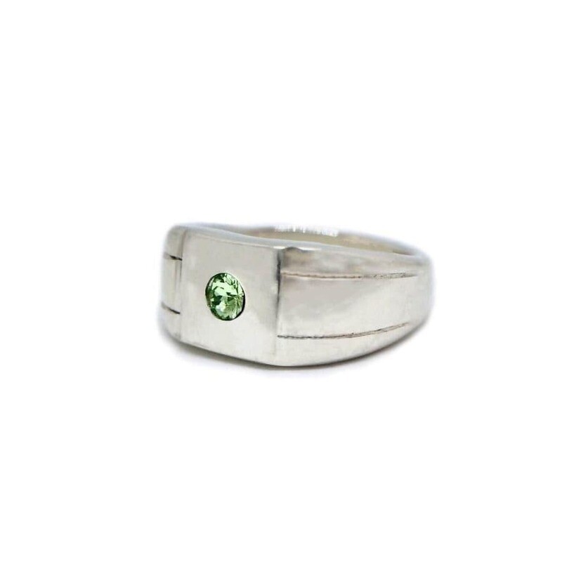 Green Square Ring