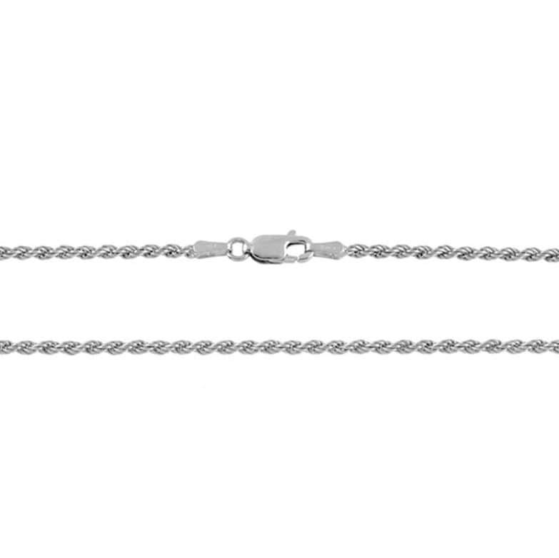 Catenina Corda 18kt bianco