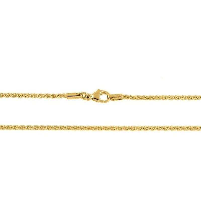 Catenina Spiga 18kt giallo