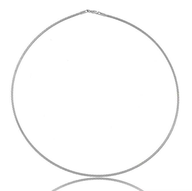 Catenina Cavetto 18kt bianco