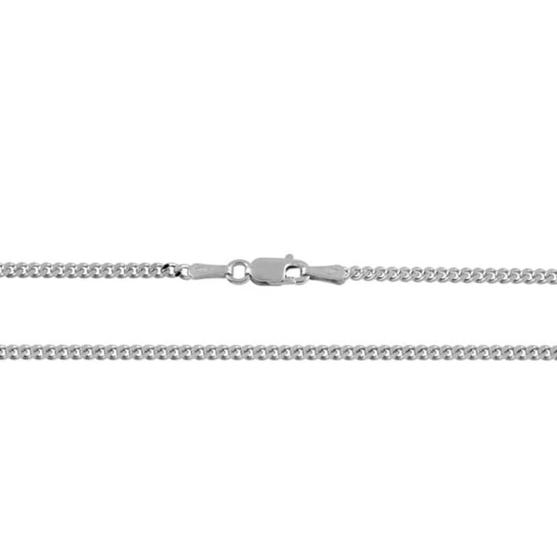 Catenina Groumette 18kt bianco