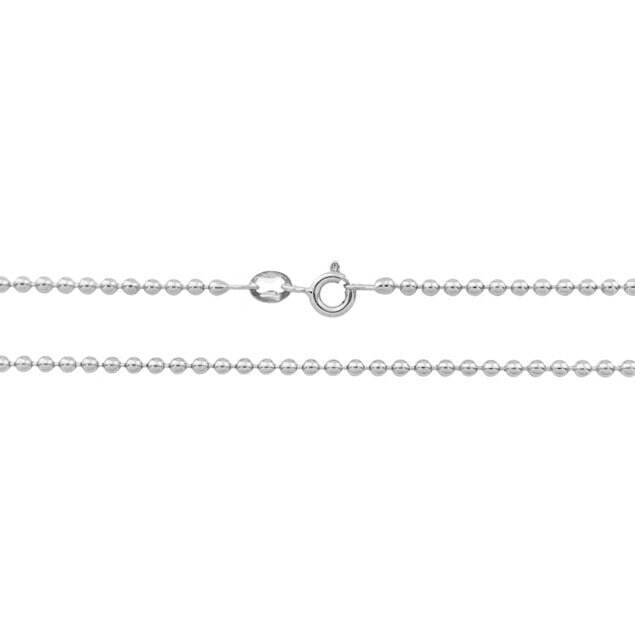 Catenina Pallina 18kt bianco