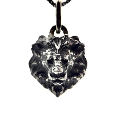 ALEXANDER CASTLE Collana Scozzese Con Ciondolo Leone Rampante - Argento Sterling 925, Catena 46cm, Regalo In Cofanetto