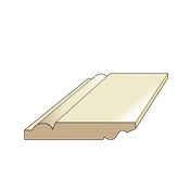 Primed MDF Skirting Board 4.2m x 18mm x 219mm