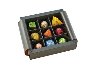 Maasz Schokolade - Gemischte Box mit 9 Pralinen