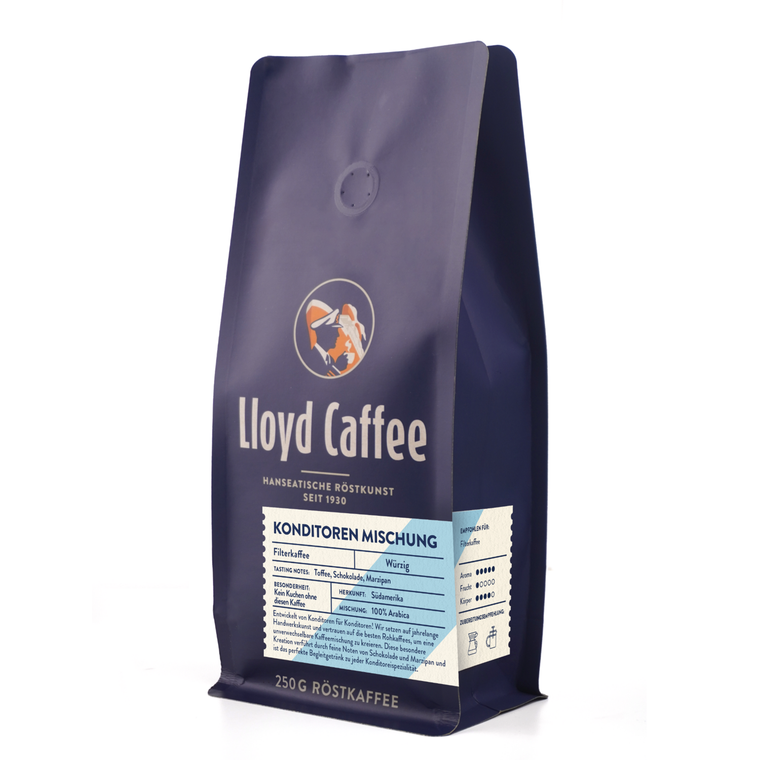 Lloyd Kaffee - Konditorenmischung 250g gemahlen